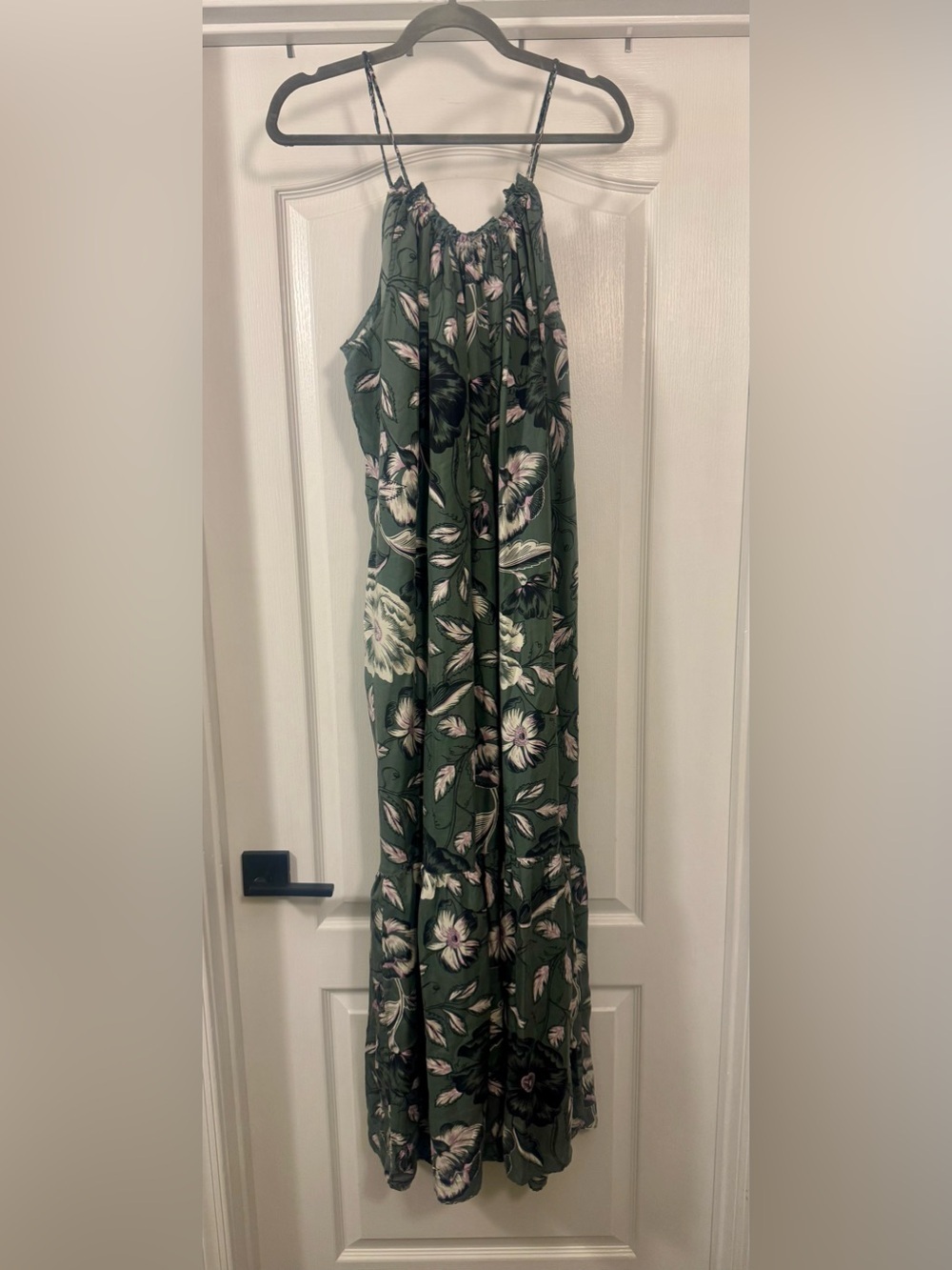 Unsubscribed 100% Silk Floral Maxi Dress